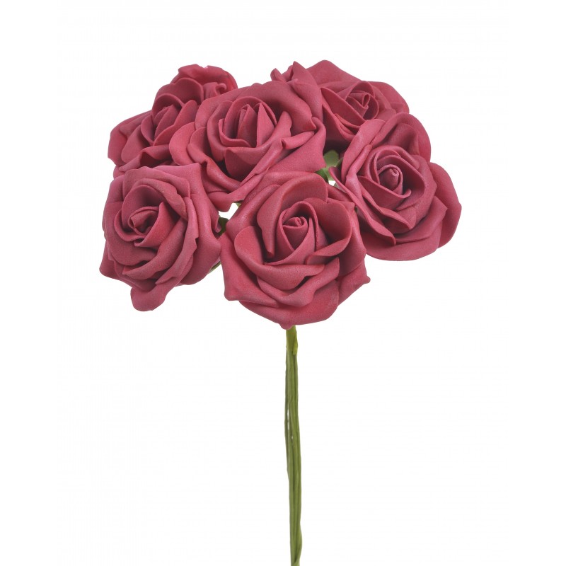 Róża piankowa x6..23cm