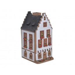 Domek ceramiczny..17,5cmH...B-W-BR-R