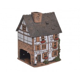 Domek ceramiczny...15,5cmH...BR-W-GRR.