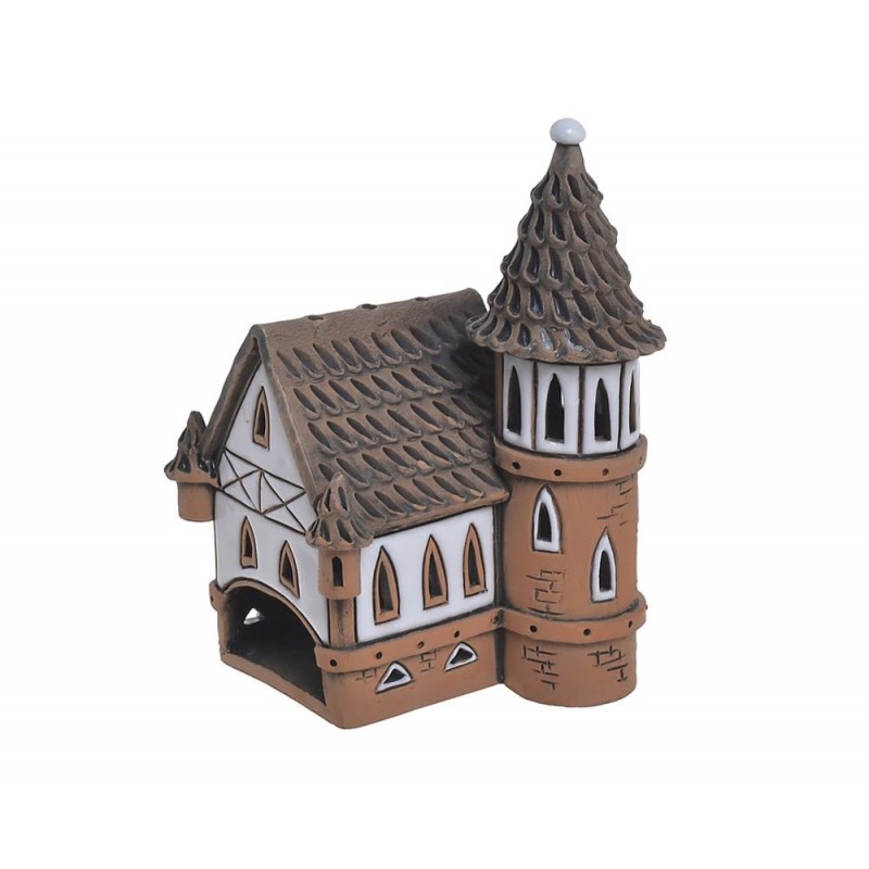 Domek ceramiczny...16cmH.....BR-W