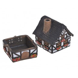 Domek ceramiczny składany...0cmH...B-BR-W-R