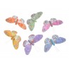 Motyl na klipie 6szt-kpl..6cmH...PURPLE