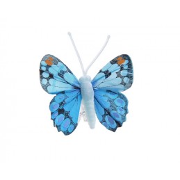 Motyl 5cm na klipie 24szt..5cm...BLUE