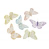 Motyle na klipie 8cm 6szt-kpl......SET 6 COL