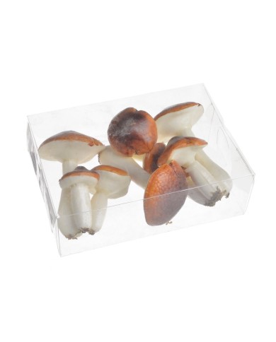 Sztuczne grzyby potrójne 3szt-pacz...10cmH...BROWN