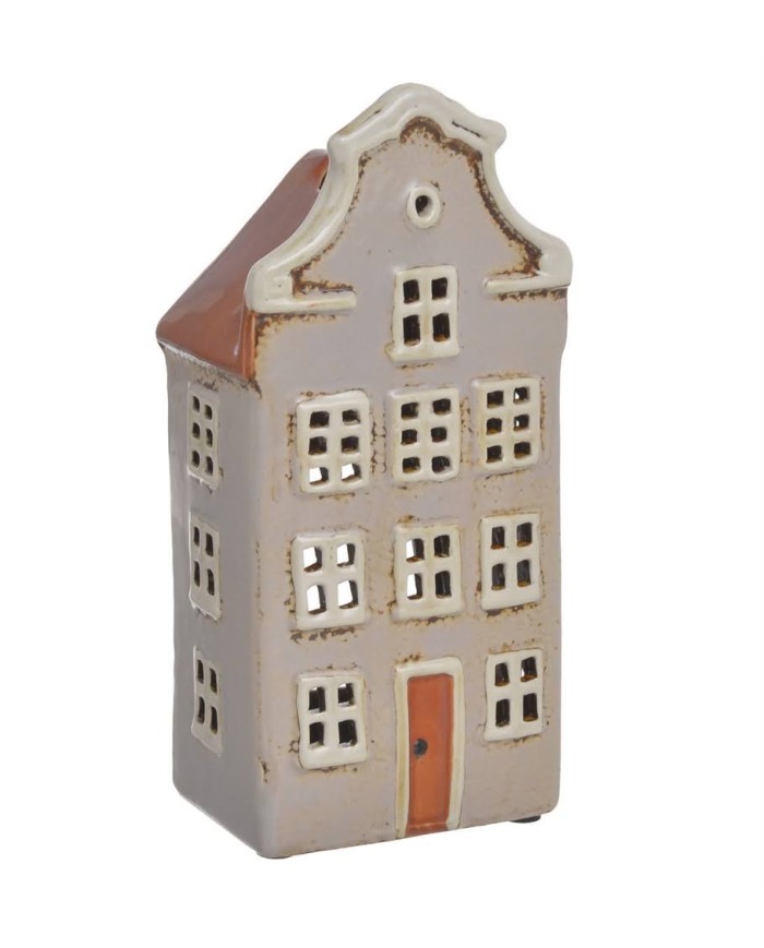 Domek ceramiczny...19,5cmH....GREY