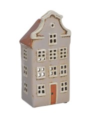 Domek ceramiczny....18,5cmH.....DK.RED.