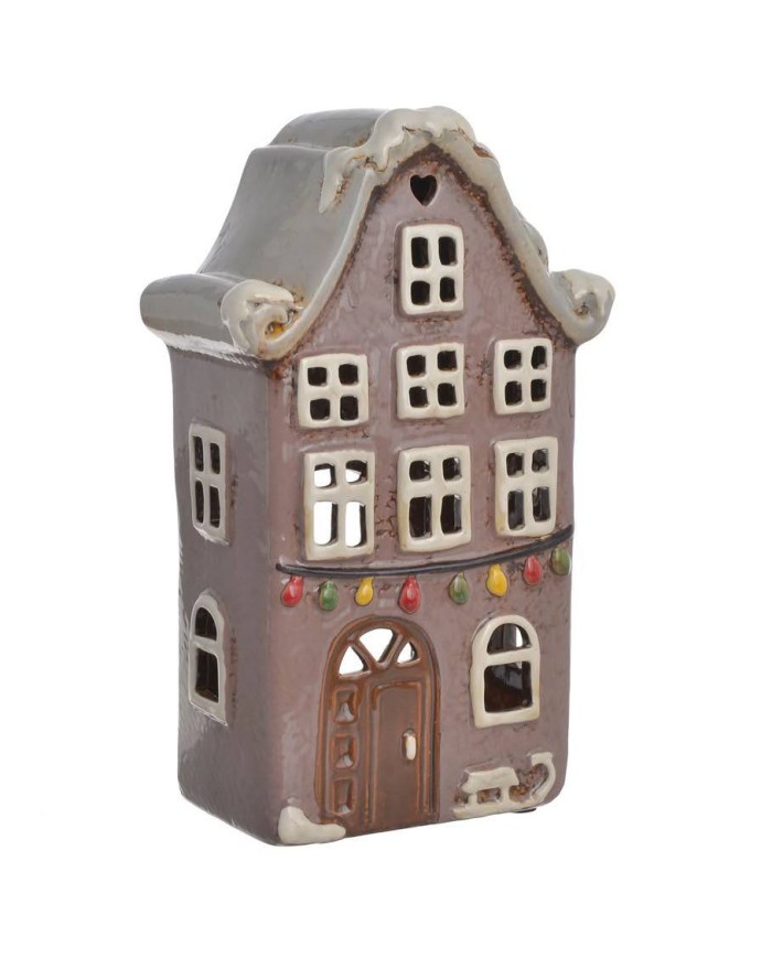 Domek ceramiczny...21cmH....BROWN