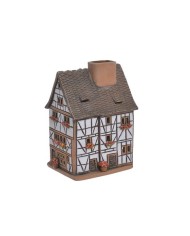 Domek ceramiczny...15cmH...DK.BROWN