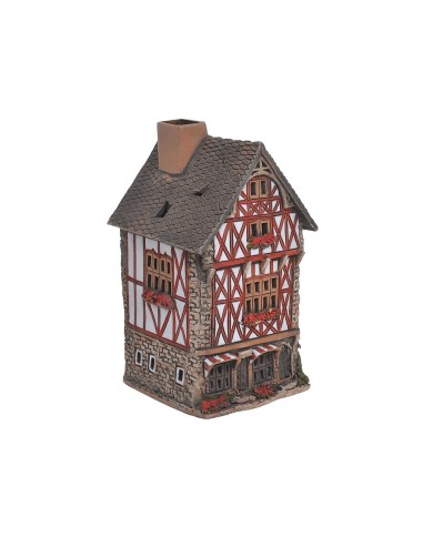 Domek ceramiczny..10,5cmLx10,5cmWx18,5cmH...BR-W-R