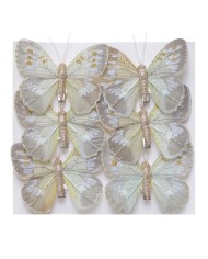 Motyl 10cm z klipem krt-12szt_30box_multicolor-pe-yl
