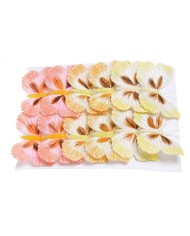 Motyl 10cm z klipem krt-12szt_30box_multicolor-pe-yl