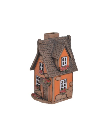Domek ceramiczny..7,5cmLx8cmWx14cmH..1-1 pcs......ORANGE