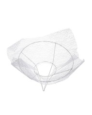 Kryza serce 15cm..15cm....White