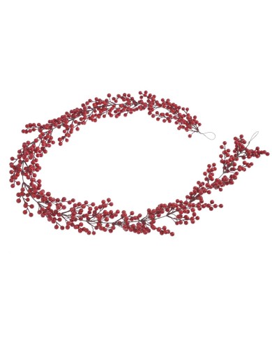 Girlanda z głogiem..185cm....RED