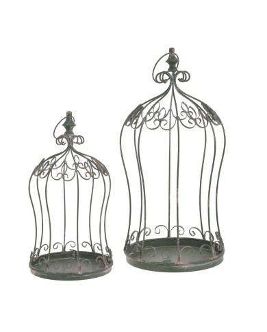 Metalowa klatka, 2szt-kpl..32cmØx72cmH, 24cmØx53cmH..2-2 sets..2 pcs-set....SET 2