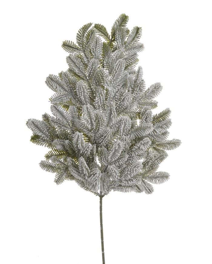 Gałązka iglasta ośnieżona ..65cm..180-18 pcs......GREEN-WHITE