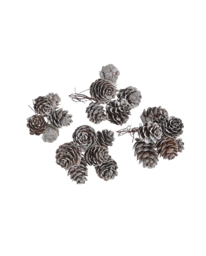 Szyszki na druciku 24szt-paczka..9cm..480-48 bags..24 pcs-bag....NATURAL-WHITE