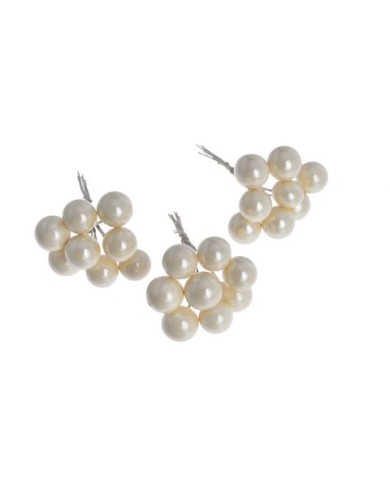 Kulki perłowe na druciku 24szt-pacz..1,3cmOx6,5cmH..240-24 bags..24 pcs-bag