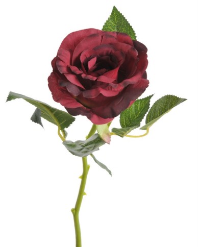 Róża aqua na krótkiej łodydze 22 cm - sztuczna roślina