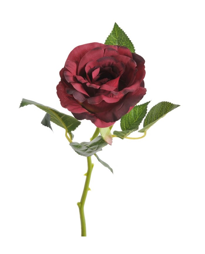 Róża aqua na krótkiej łodydze 22 cm - sztuczna roślina