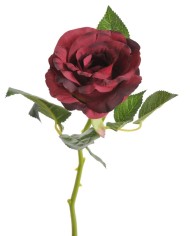 Róża Columbia z krótką łodygą 29 cm - sztuczna roślina