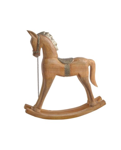 Drewniany konik..45cmL x 9,5cmW x 48cmH..1-1 pcs......NATURAL -SILVER.