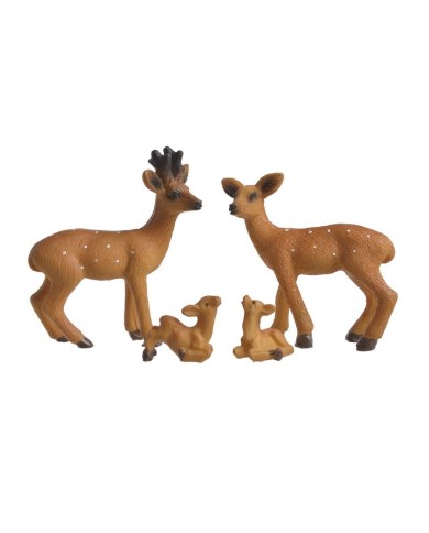 Jelenie rodzina 4szt-kpl..7cmL x 1,5cmW x 8cmH..72-6 sets..4 pcs-set....SET 4 DESG