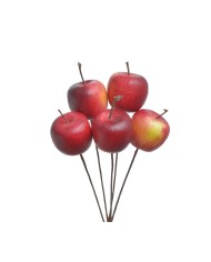 Jabłka średnie 6szt-pacz - sztucz. owoc..5,5cm∅..180-20 bags..6 pcs-bag....RED
