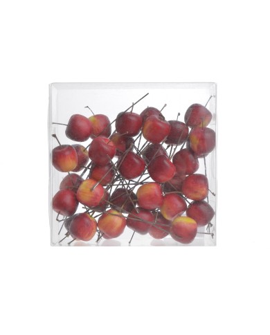 Jabłka na piku 12szt-pacz - sztuczny owoc..(4,5cm∅ x 4cmH)