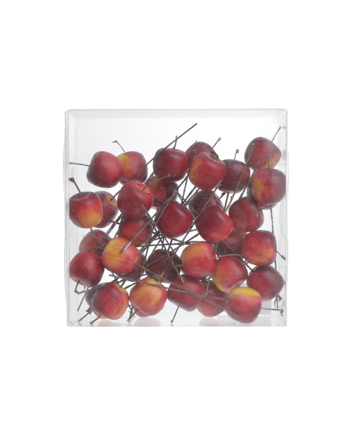 Jabłka na piku 12szt-pacz - sztuczny owoc..(4,5cm∅ x 4cmH)