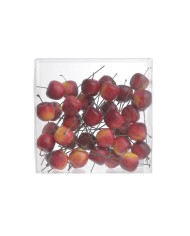 Jabłka na piku 12szt-pacz - sztuczny owoc..(4,5cm∅ x 4cmH)