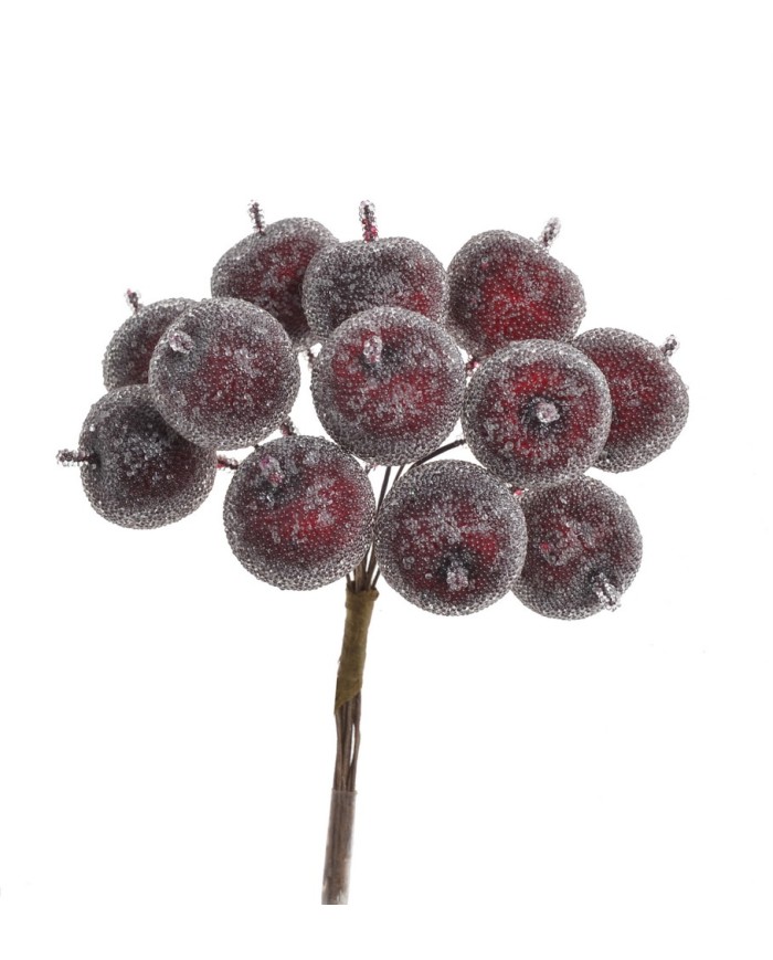 Jabłko w cukrze 12szt/pęczek x12 - sztuczna roślina