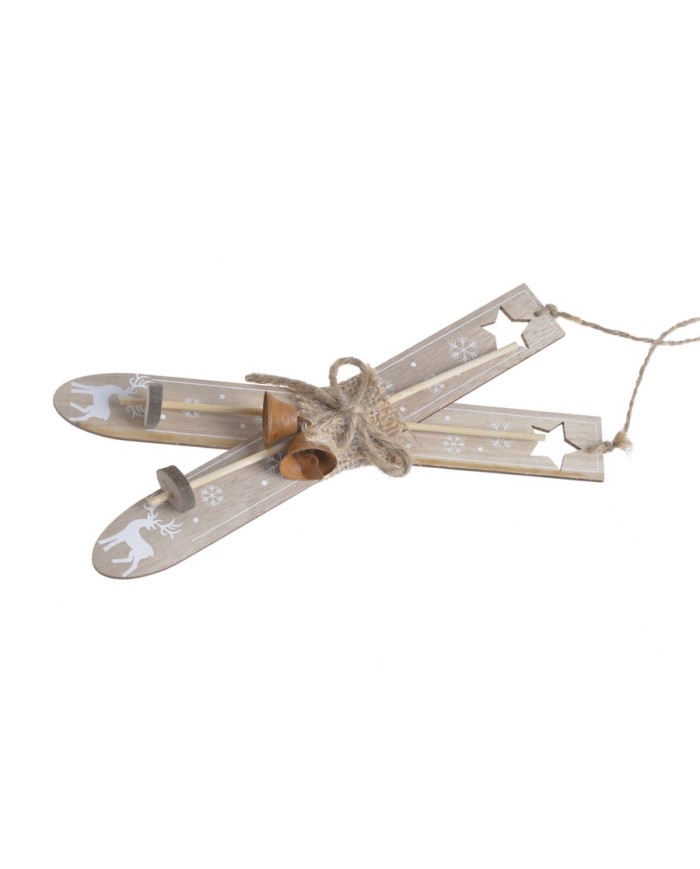 Drewniane narty 2szt-pacz..7cmL x 4cmW x 20cmH NATURAL