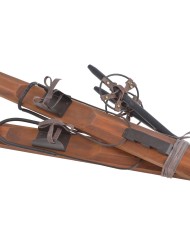 Drewniany zestaw narciarski (narty 90cm, kijki 55c..20cmLx8,5cmWx90cmH..4-4 pcs......BR-DK.BR-B