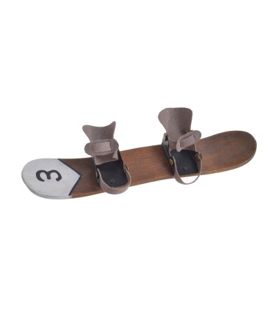 Drewniana deska snowboard..30cmLx10cmWx4cmH..72-6 pcs......DK.BROWN