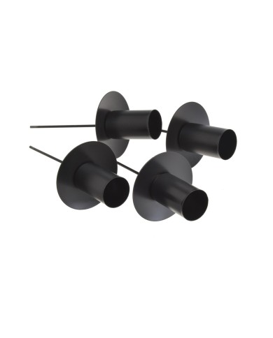Podstawka pod świecę pik, 4szt..2,2cm...MATT BLACK