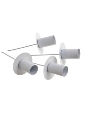 Podstawka pod świecę min. 2cm SHINY SLV 4szt/kpl