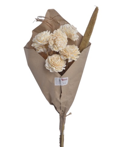 Shola Dalia 8cm 6szt-bukiet, 55cm - susz