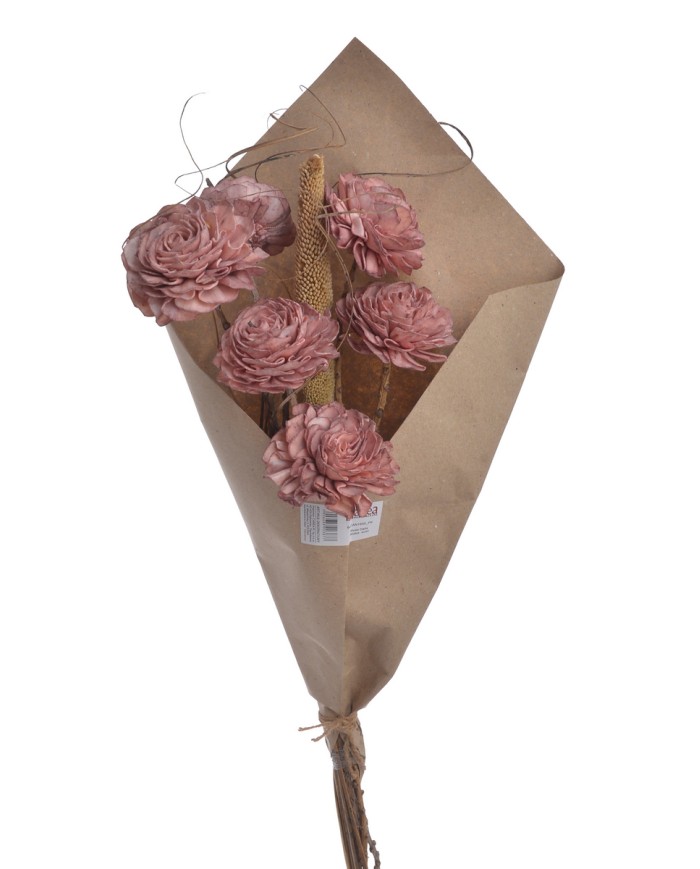 Shola Dalia 8cm 6szt-bukiet, 55cm - susz