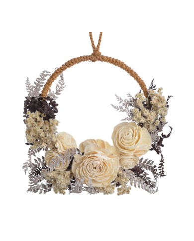 Mini Half Ring Decor -susz..25x25x6cm...NATURAL