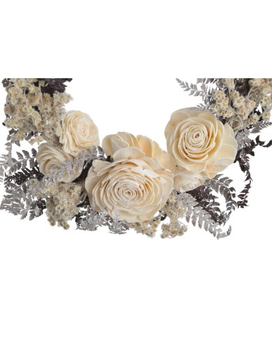 Mini Half Ring Decor -susz..25x25x6cm...NATURAL