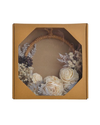 Mini Half Ring Decor -susz..25x25x6cm...NATURAL