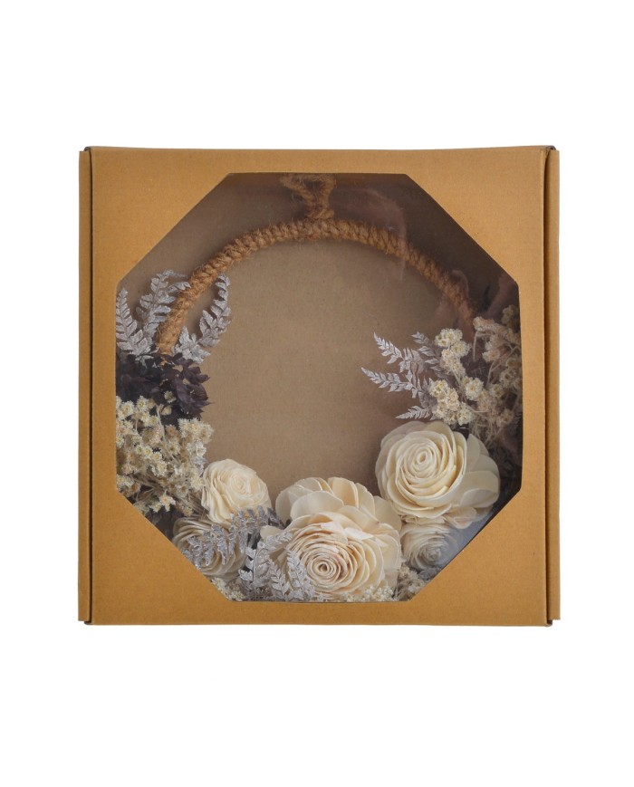 Mini Half Ring Decor -susz..25x25x6cm...NATURAL