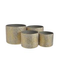 Metalowe osłonki 4szt-kpl...GOLD-WHITE