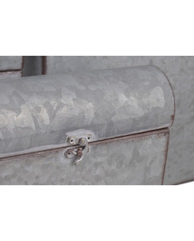 Metalowe pojemniki skrzynie 3szt-kpl..24cmL