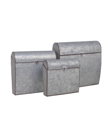 Metalowe pojemniki skrzynie 3szt-kpl..24cmL