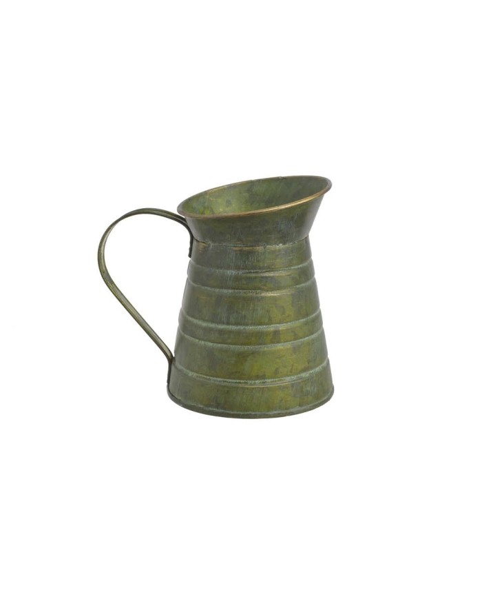 Metalowy dzbanek..15,5cmL x 11cmW x 14cmH....GREEN