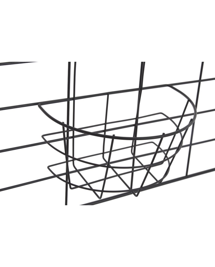 Metalowy kwietnik wózek..100cmL x 57cmW x 175cmH..1-1 pcs......BLACK