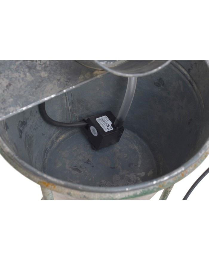 Metalowa fontanna, zasilanie 12V, kabel 1,7m, H87cm